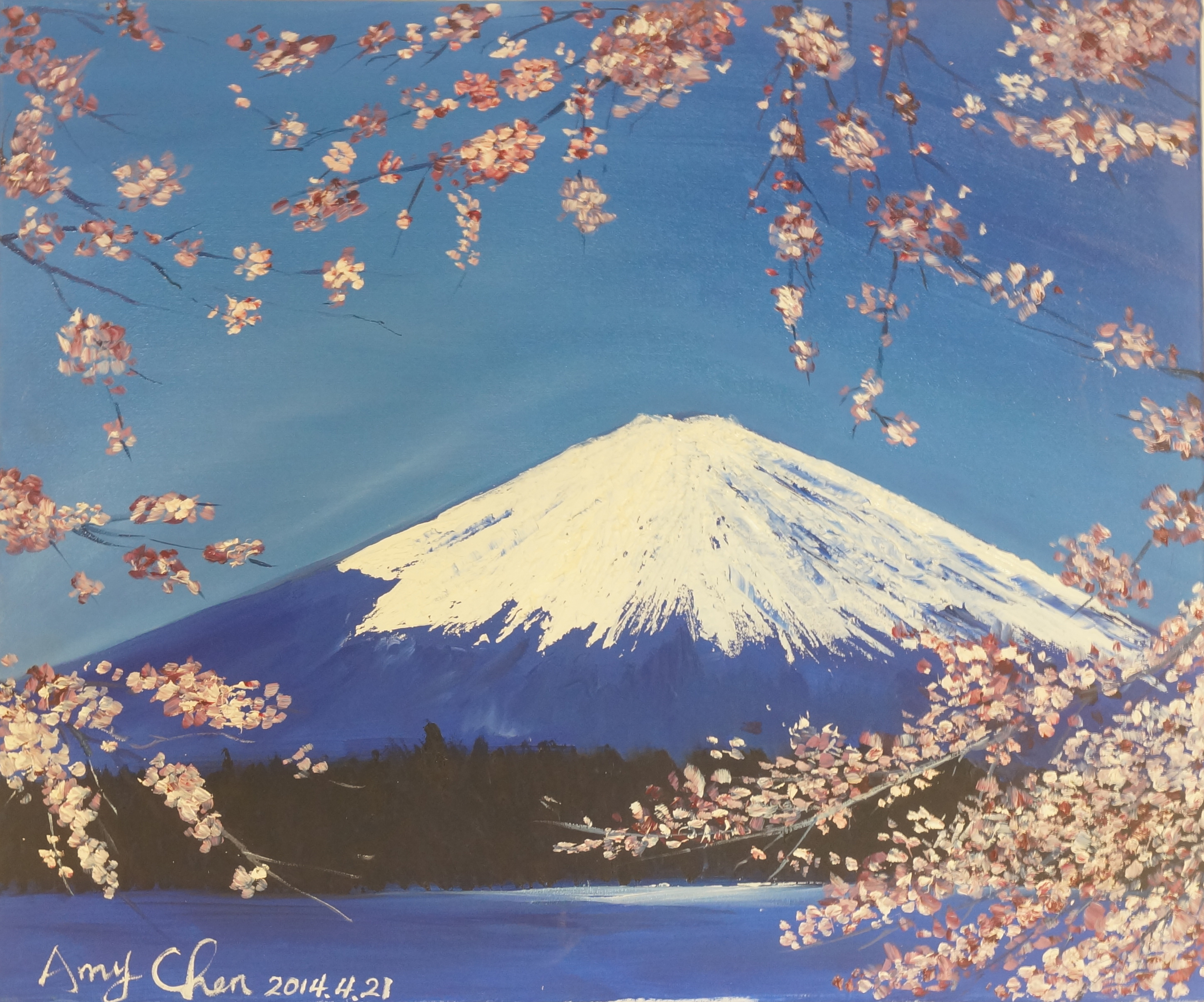富士山(临摹)_艺术品_艺高高_artgogo