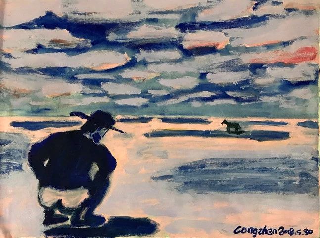 100天的诗与远方，他还是那个白衣少年—孔龙震。