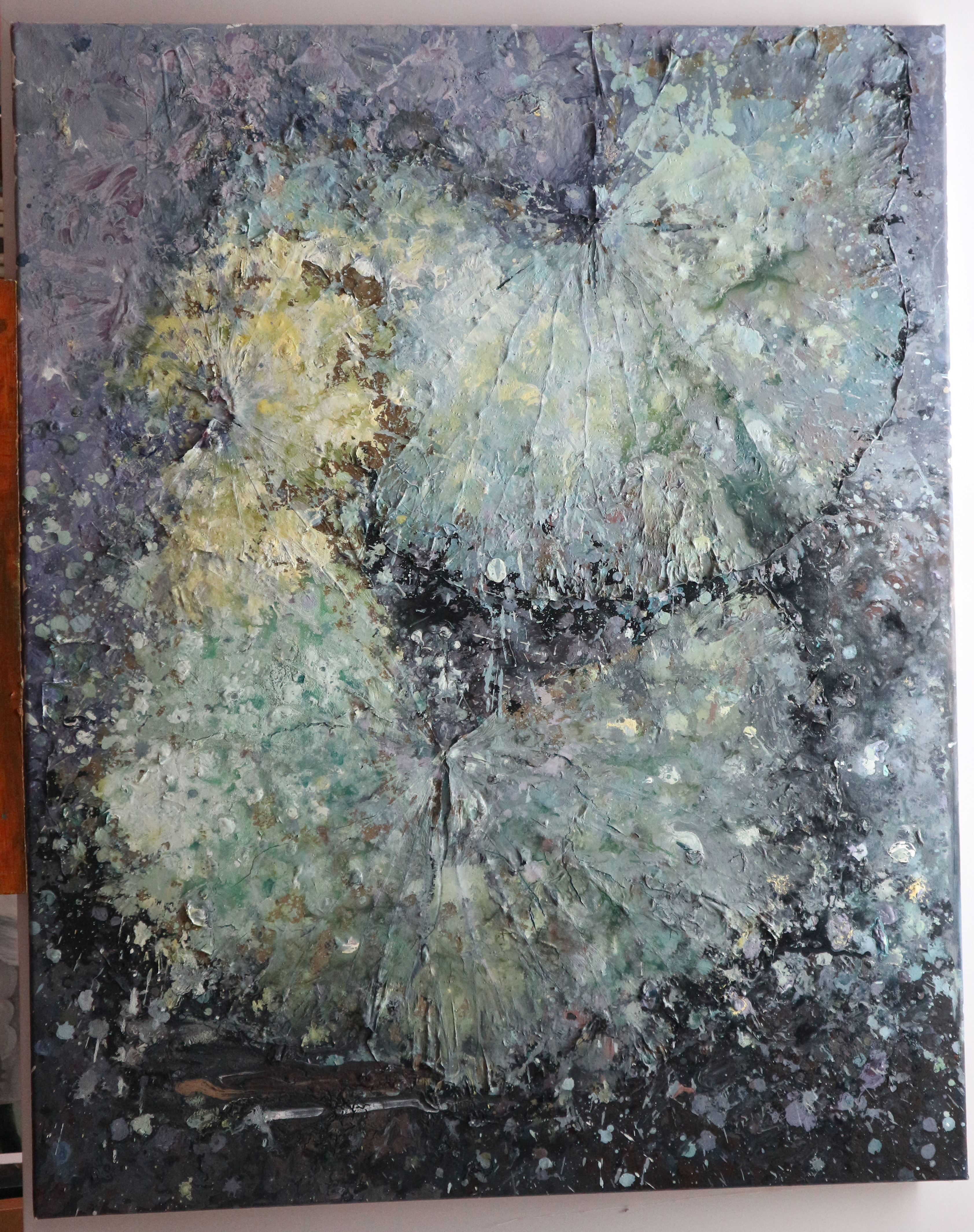 0 荷叶肌理 #art 136638 艺术家:范静辉 材质:木板综合材料 主题